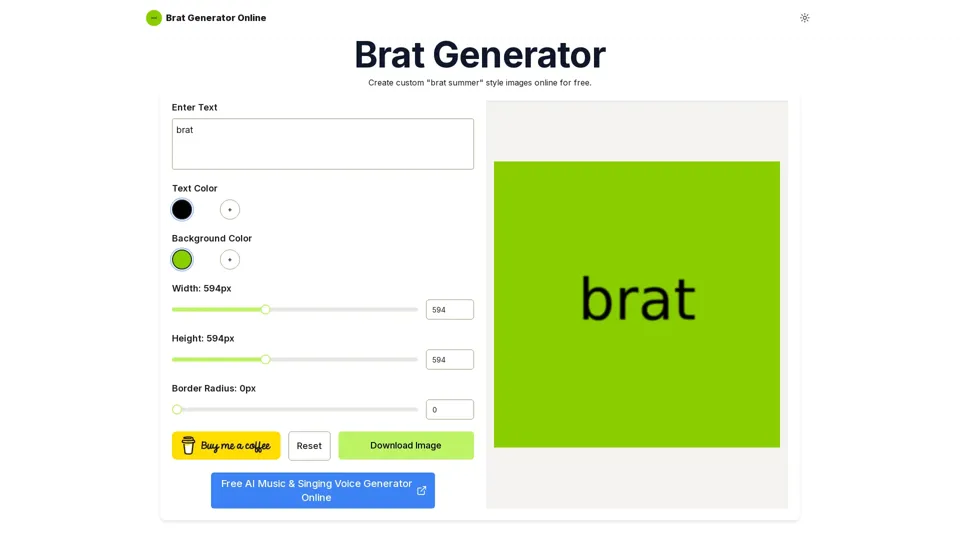 Brat Generator: Free Generate Brat Summer Style Image Online