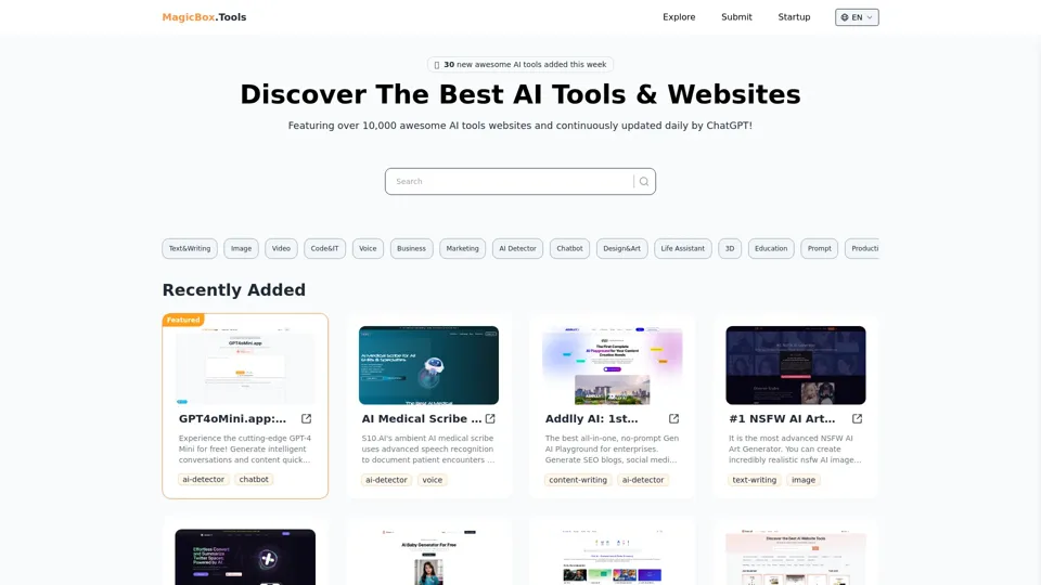 Discover the best AI Tools | Magicbox.Tools AI Tools Directory