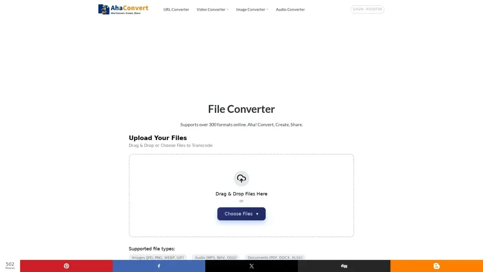 File Converter: Convert Your Files Online for Free - AhaConvert