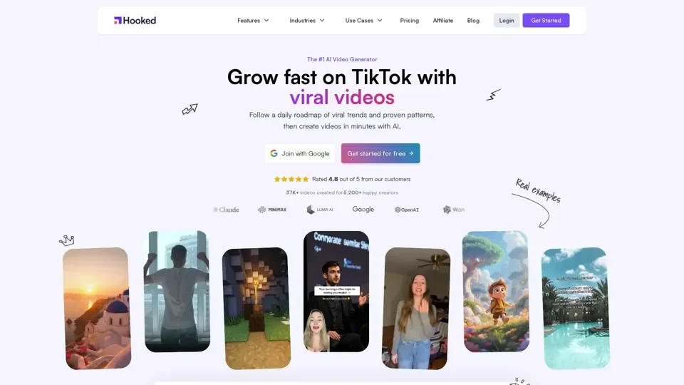 Hooked | The #1 AI Video Generator Hooked | The #1 AI Video Generator
