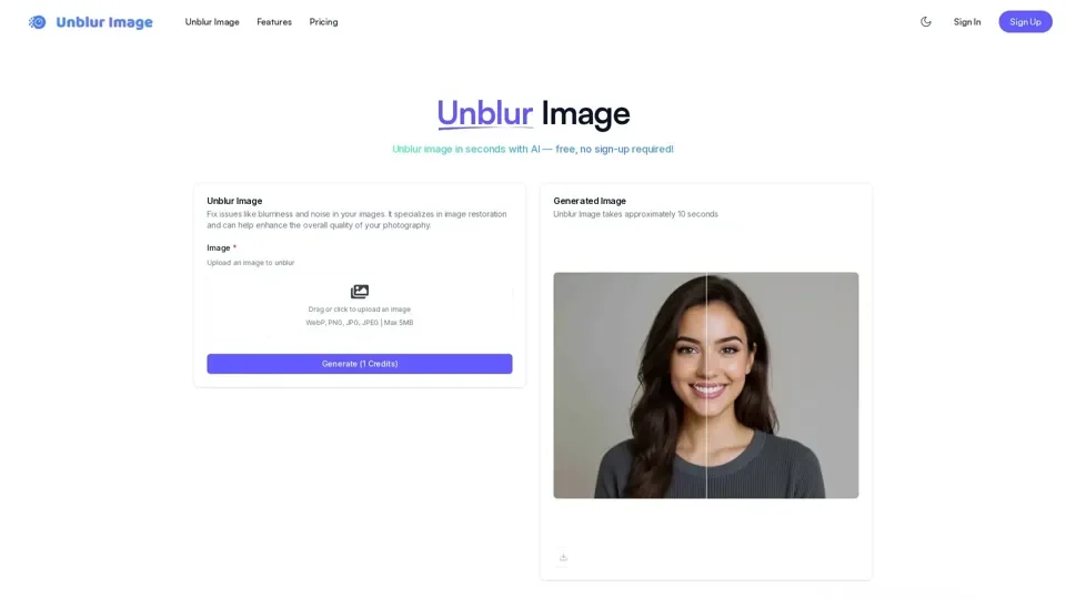 Unblur Image: Fix Blurry Photos with AI Online Free Unblur Image: Fix Blurry Photos with AI Online Free
