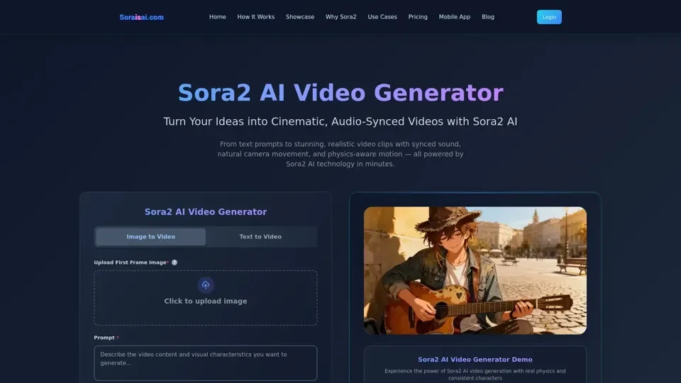 Sora2 AI: Next-Gen Video Generator with Realistic Sound