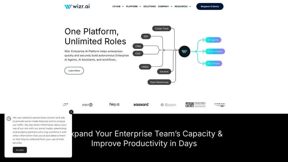 Advanced AI Agents for Enterprise | Wizr AI