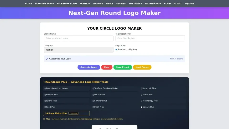 Round Logo-AI Logo Generator&Circle Logo Maker