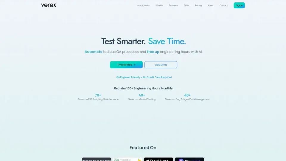 Verex - AI-Powered QA Automation