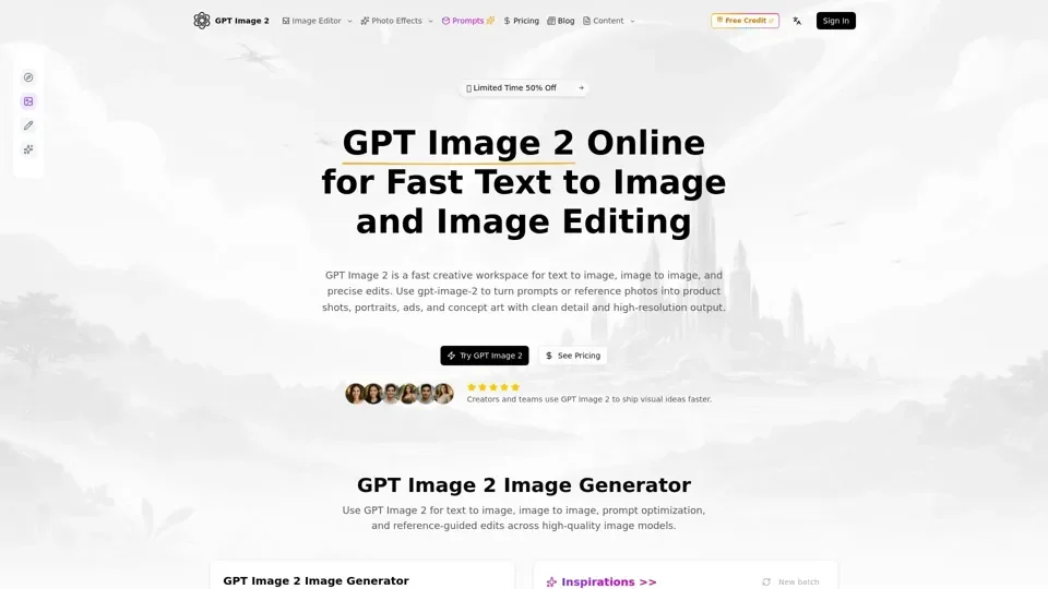 GPT Image 2: AI Image Generator & Photo Editor