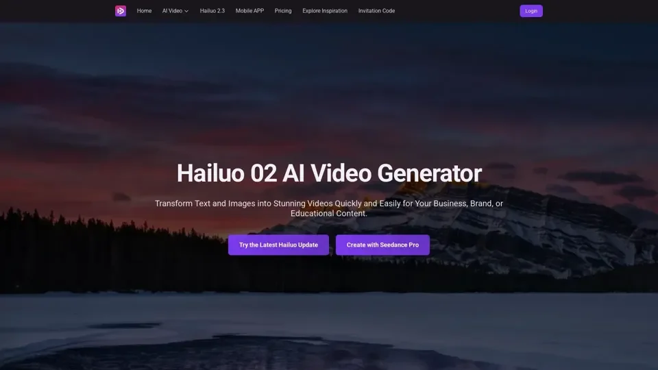 Hailuo 02 AI Video Generator | Online & Free Trial | Hailuo2