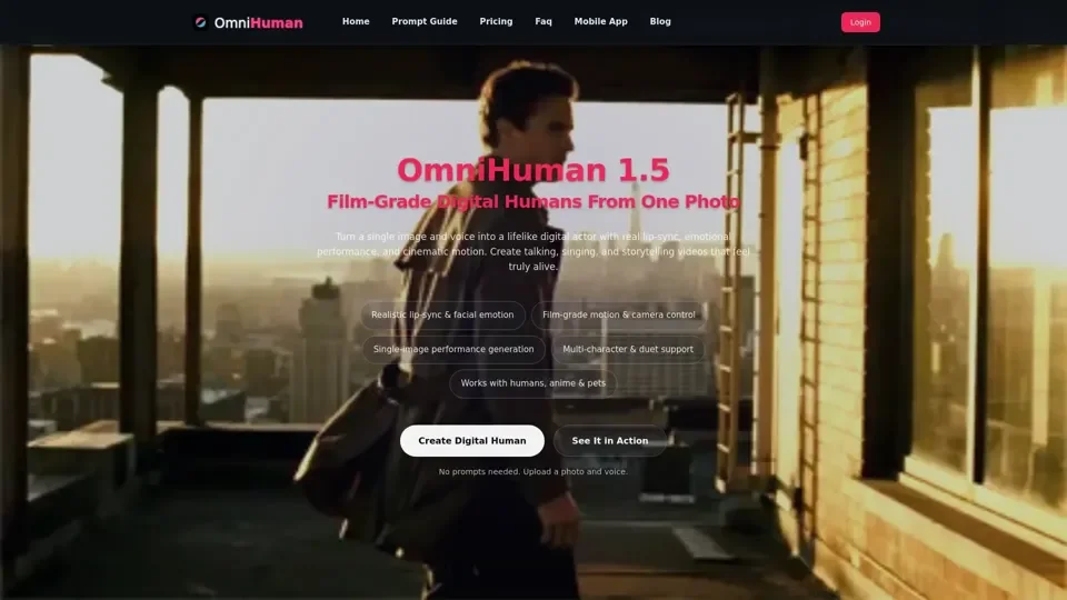 OmniHuman 1.5: Film-Grade Digital Human & True Lip-Sync | OmniHuman