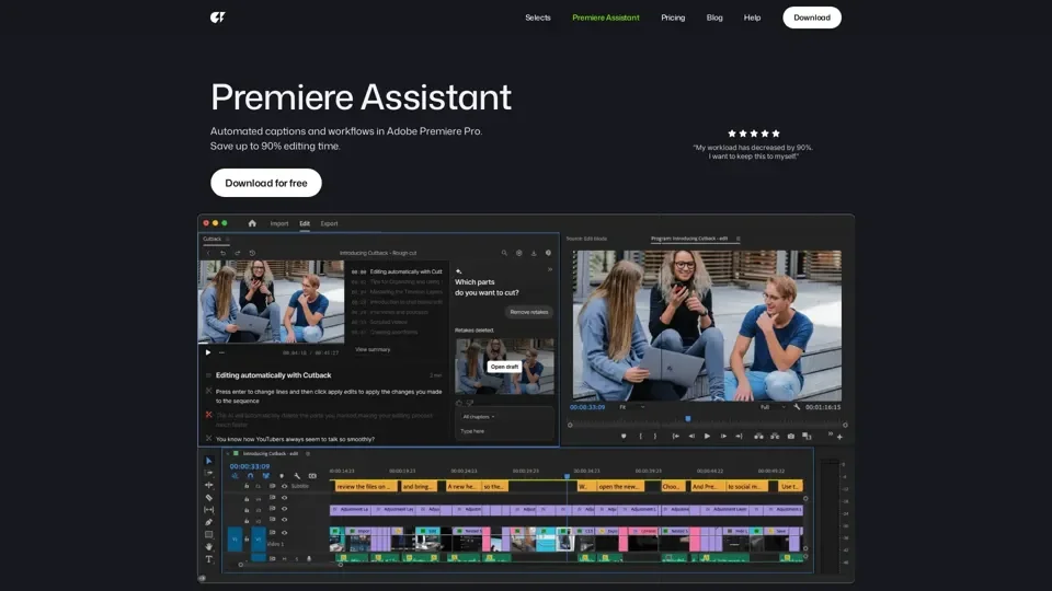 Premiere Assistant by Cutback