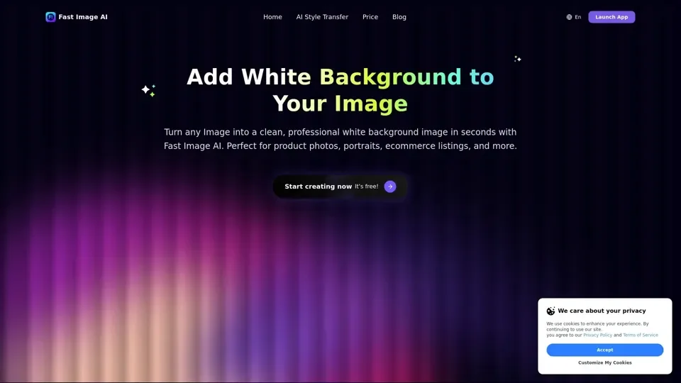 Add White Background to Your Image Online Free | Fast Image AI