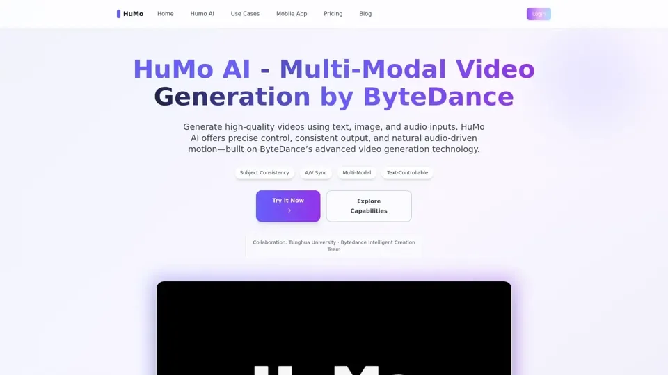 HuMo AI: Human-Centric Video Generation By ByteDance