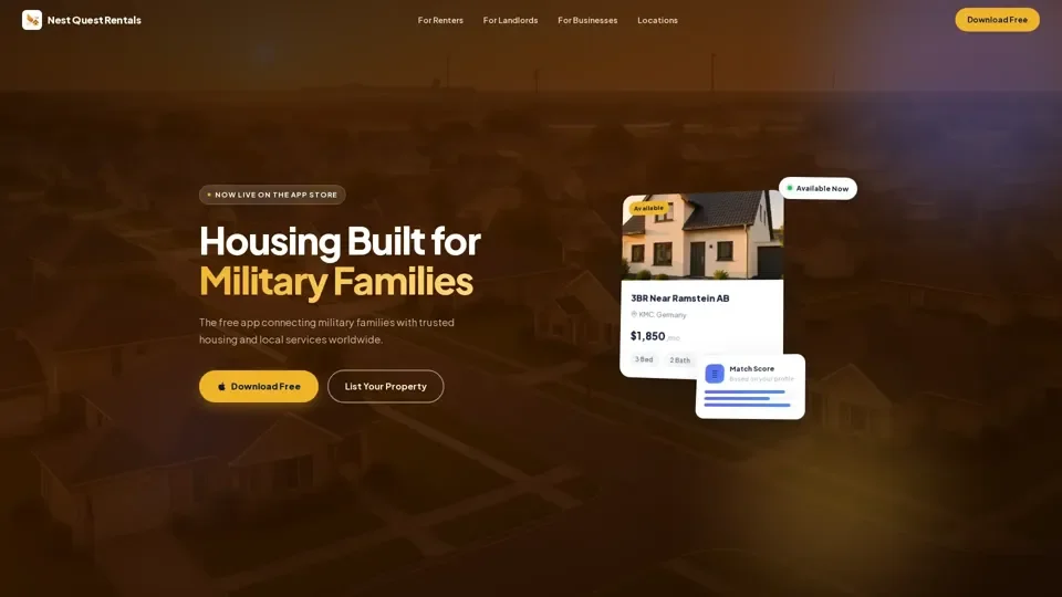 Nest Quest Rentals - Housing Built for Military Families