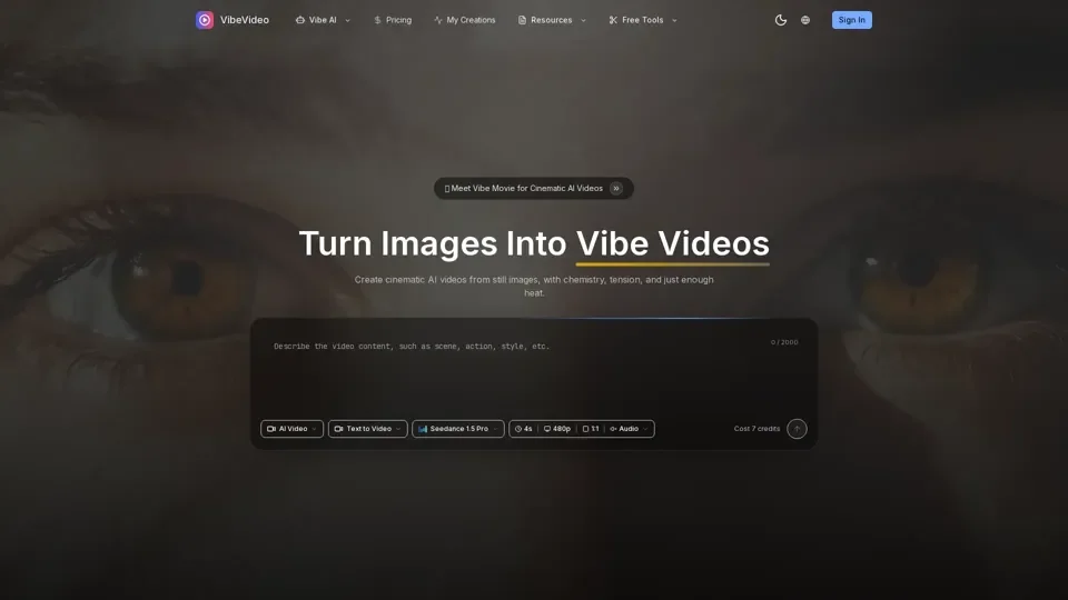 Image to Video AI Generator | VibeVideo
