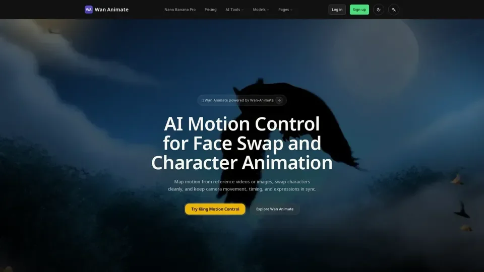 AI Character Animation, Face Swap, and Motion Control | Wan Animate
