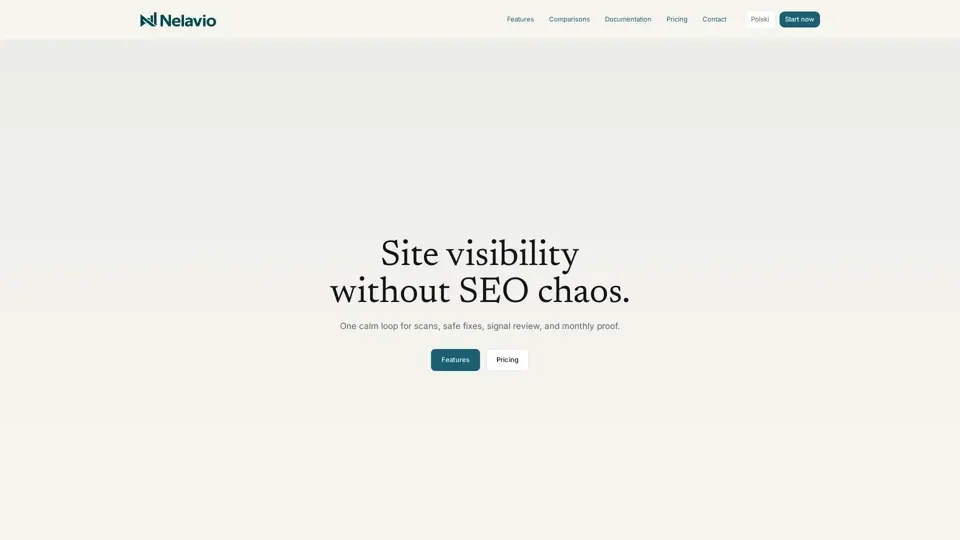 Nelavio | Visibility Ops for business websites