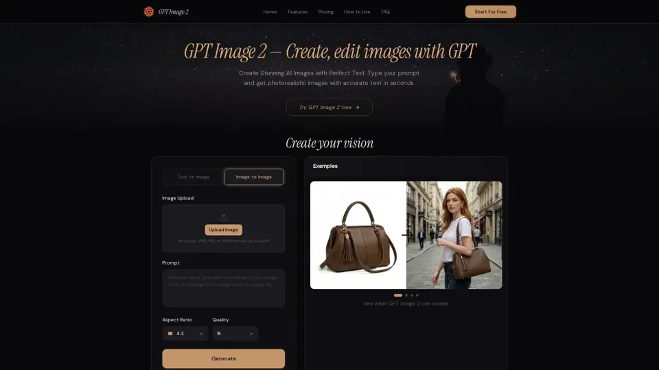 GPT Image 2: Free AI Image Generator & Photo Editor Online