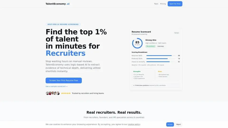 TalentEconomy.ai - Smart Hiring, Simplified