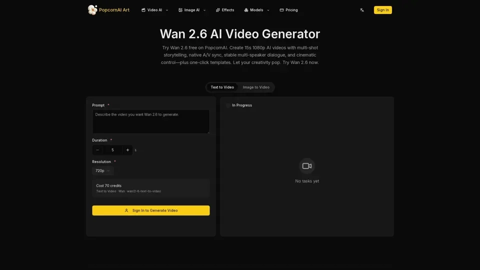Make Your Creativity Pop with Wan 2.6 Cinematic Video