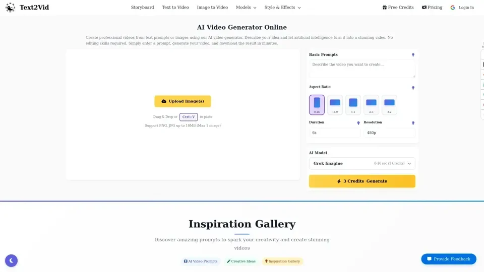AI Video Generator - Free Text to Video AI Online | Text2Vid