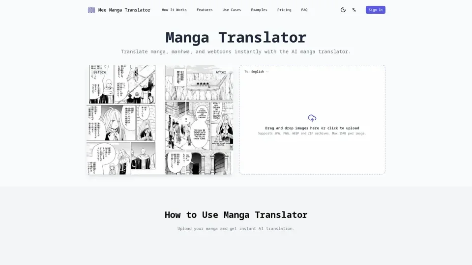 Manga Translator – AI Translate Manga | Mee Manga Translator