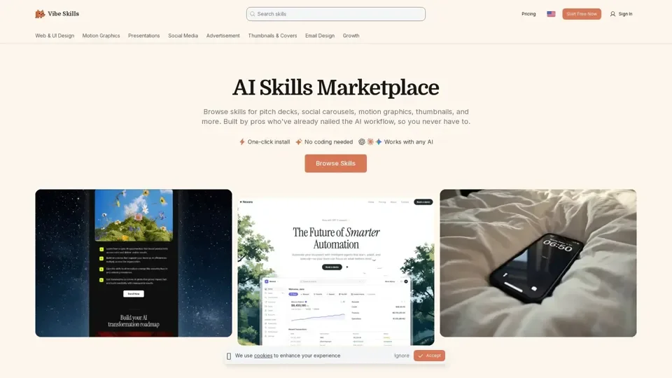 AI Skills Marketplace - Install in One Click | Vibe Skills