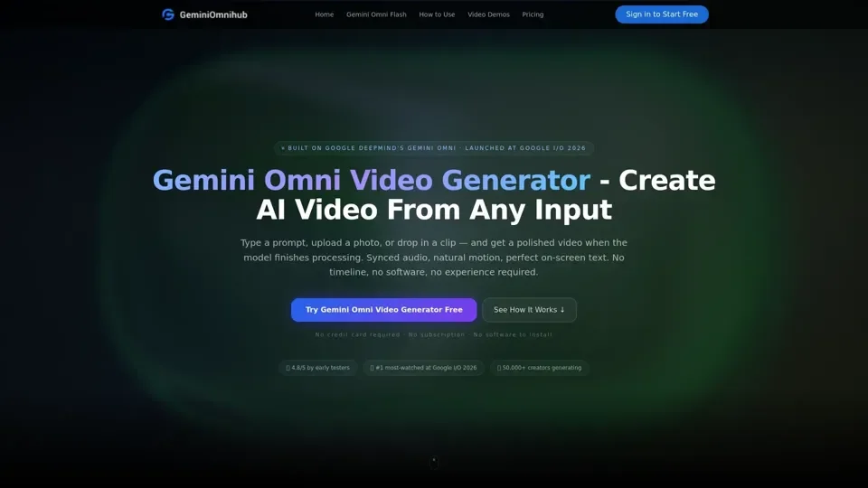 Gemini Omni Video Generator — Create AI Videos Online