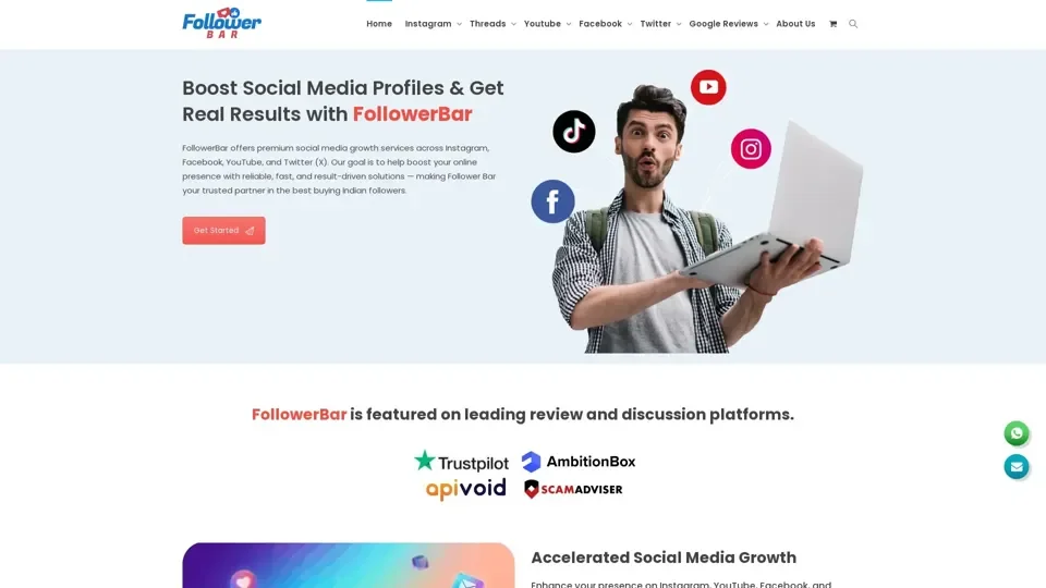 FollowerBar - Buy Instagram Followers, Likes, Views & More